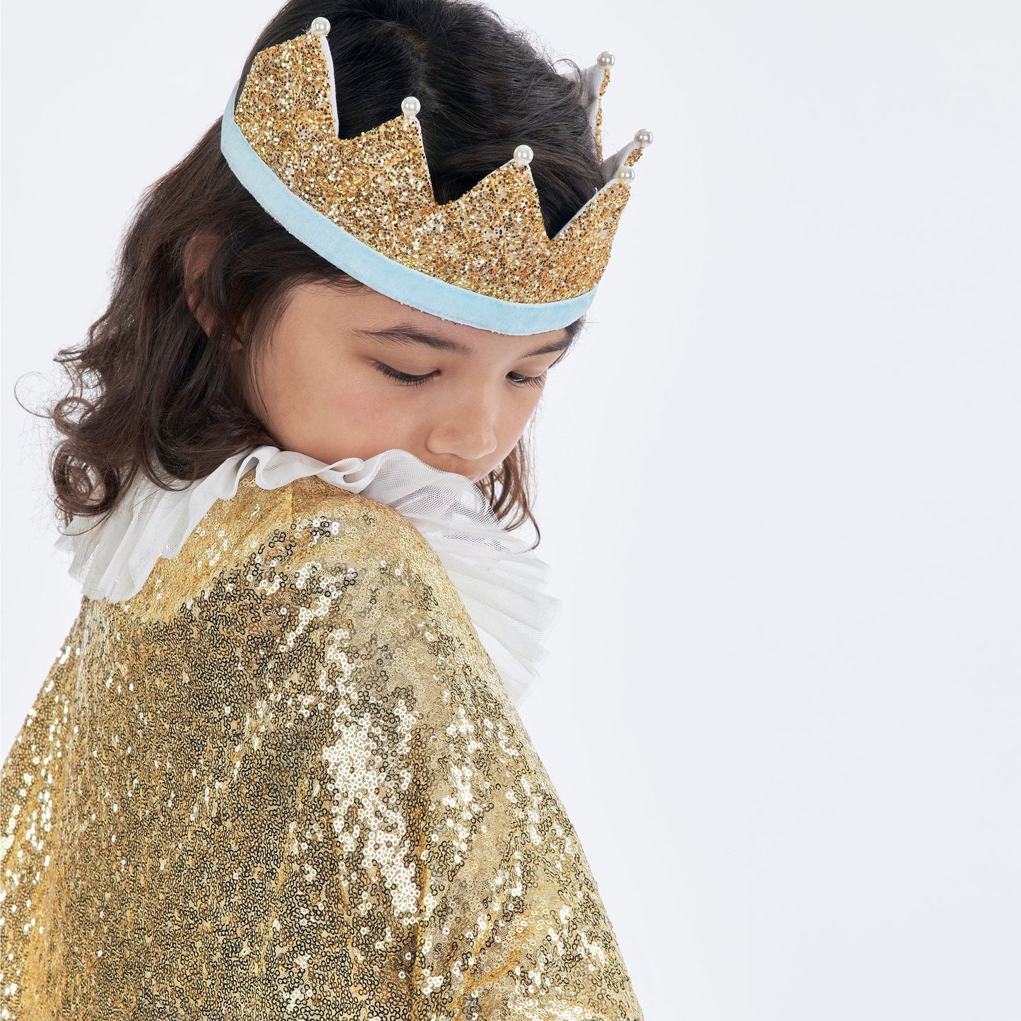 GOLD AND PEARL PARTY CROWN