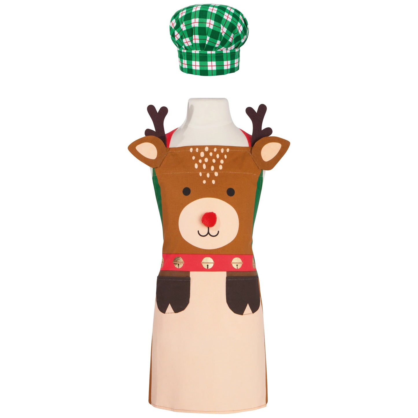 KIDS APRON AND HAT SET DAYDREAM RUDOLPH