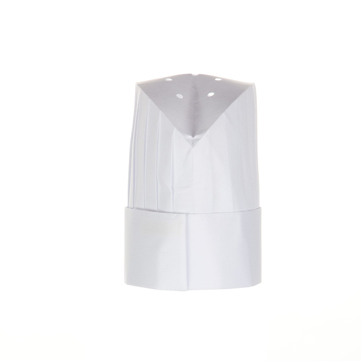 CHEF HAT PLEATED WHITE