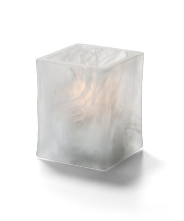 UNIQUE GLASS TEA LIGHT VOTIVE CRYSTAL