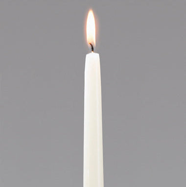 TAPER CANDLE 10" IVORY EA