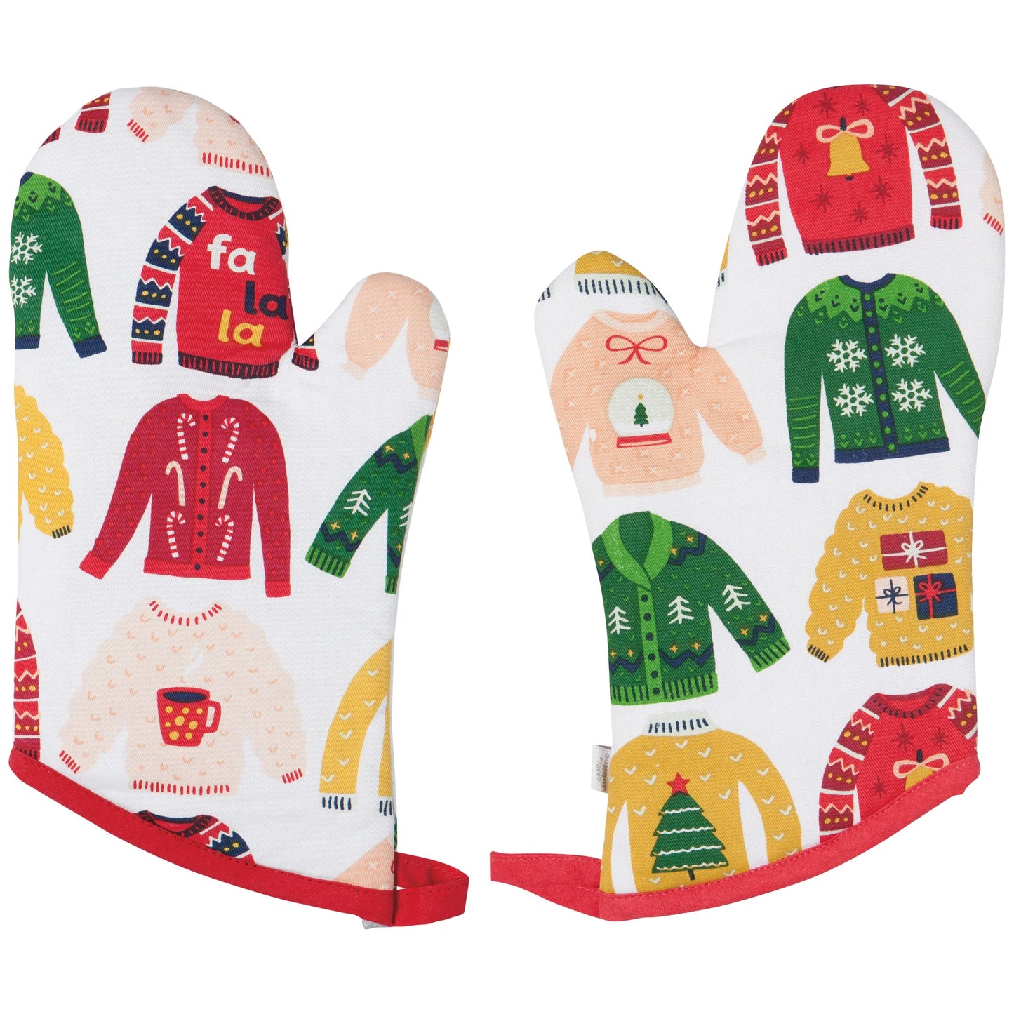 OVEN MITT UGLY CHRISTMAS SWEATER SET/2