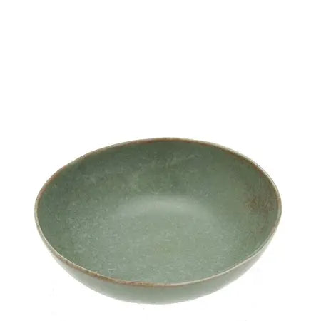 TERRA GREEN SHELL BOWL 6.75"