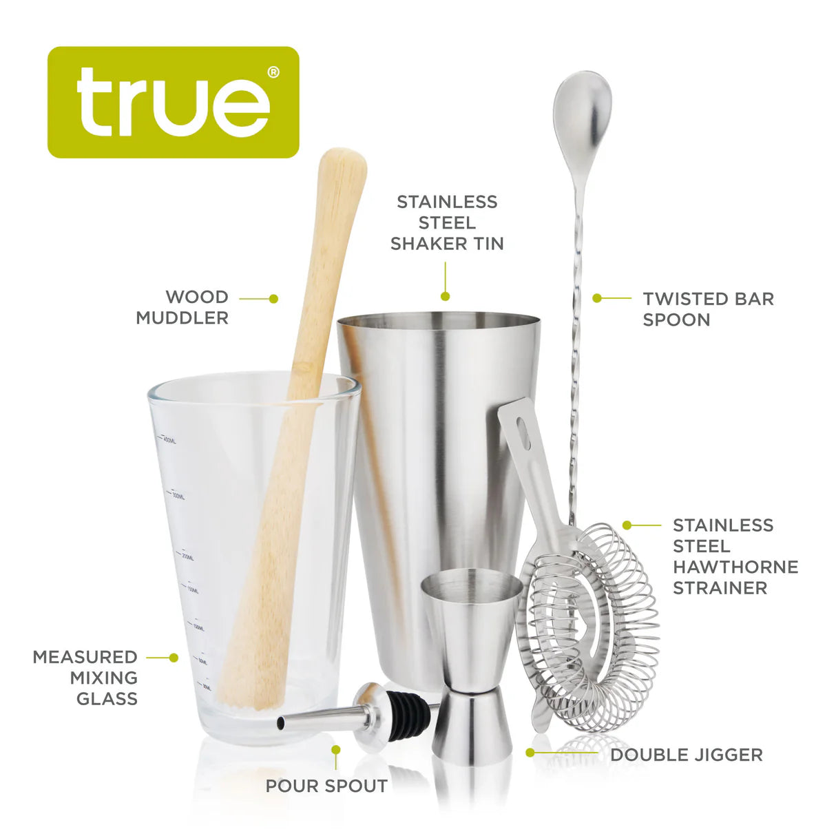 7-PIECE MIXOLOGIST BARWARE SET