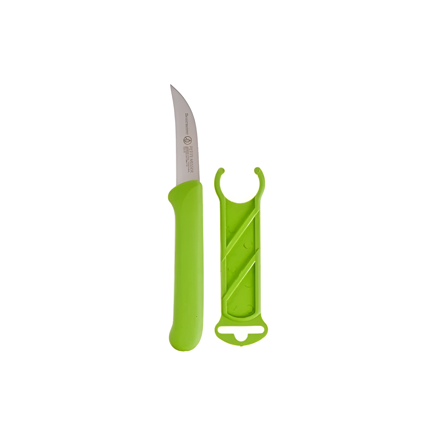 BIRD'S BEAK PARING KNIFE W/ SHEATH 2.5" GREEN