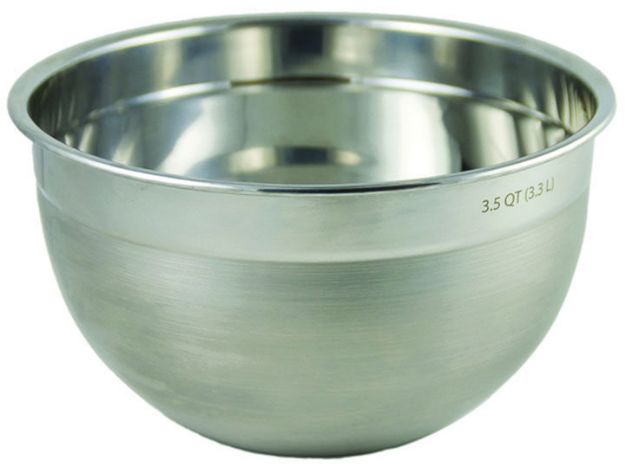 STAINLESS STEEL MIXING BOWL - 3.5 QUART
