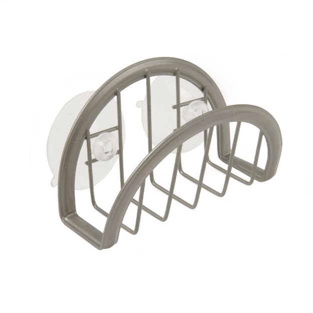 ASHLEY SUCTION SINK SPONGE HOLDER - SATIN NICKEL