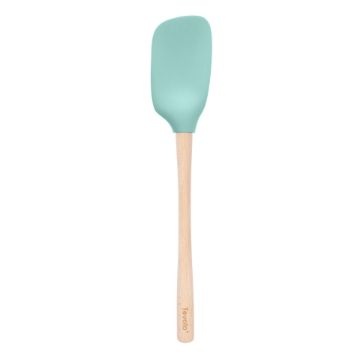 FLEX-CORE WOOD HANDLED SPOONULA-LIGHT AQUA