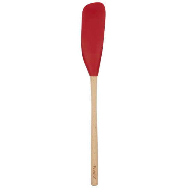 FLEX-CORE WOOD HANDLE JAR SCRAPER CAYENNE
