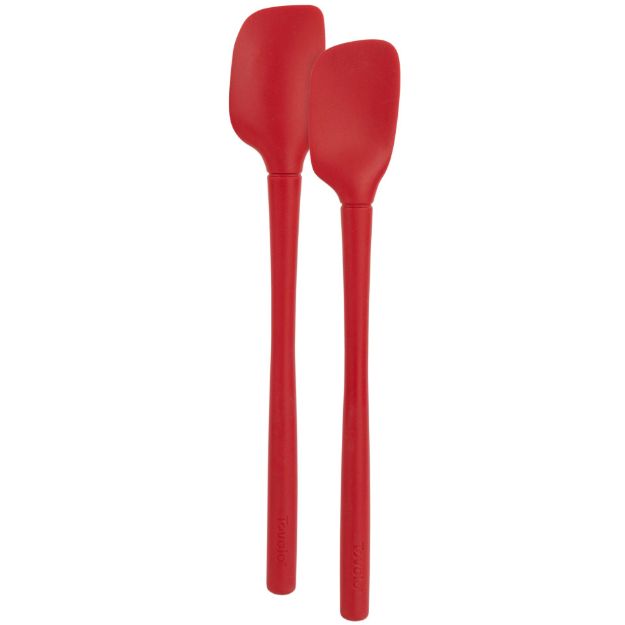 FLEX-CORE ALL SILICONE MINI SPATULA & SPOONULA  CAYENNE