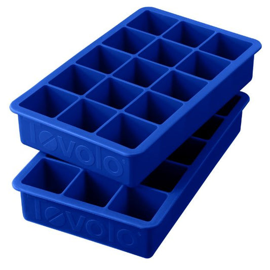 PERFECT CUBE ICE TRAYS - SET OF 2 STRATUS BLUE