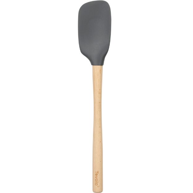 FLEX-CORE WOOD HANDLED SPOONULA-CHARCOAL