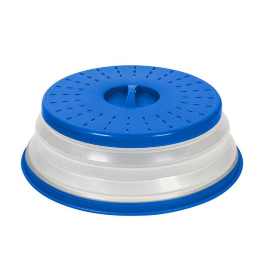 COLLAPSIBLE MICROWAVE FOOD COVER STRATUS BLUE