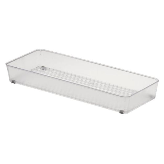 HEXA® 6" X 15" DRAWER ORGANIZER — CLEAR FROST