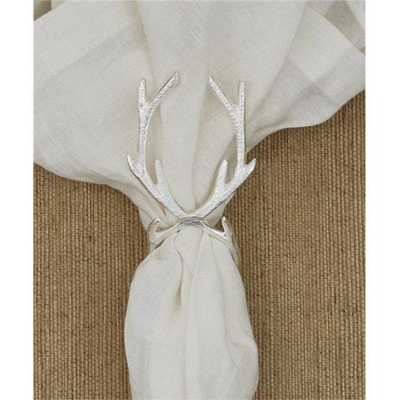REINDEER NAPKIN RING 3" SIL