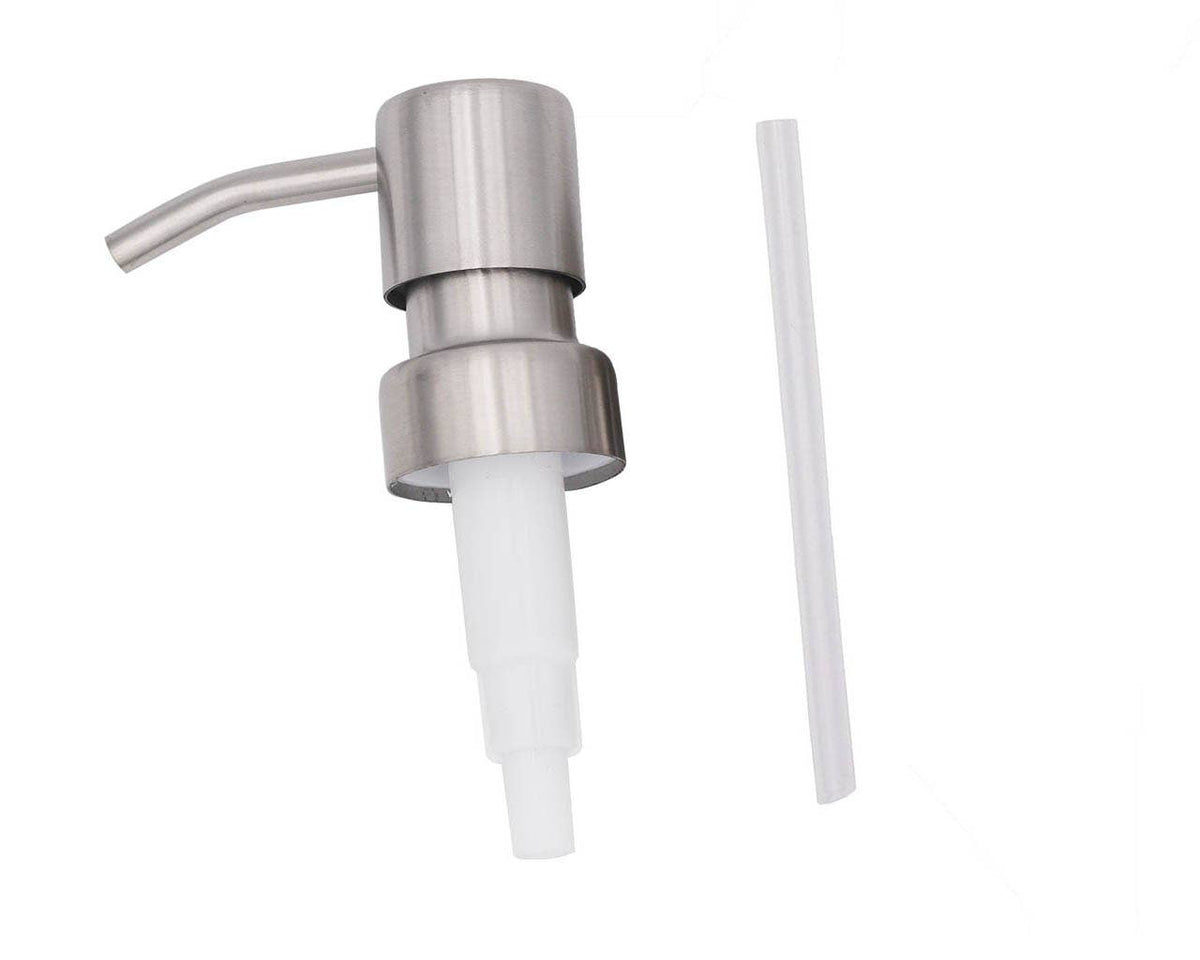 Satin / Brushed Finish Soap Pump Dispensers for Mason Jars: Satin / matte / Regularmouth / #5