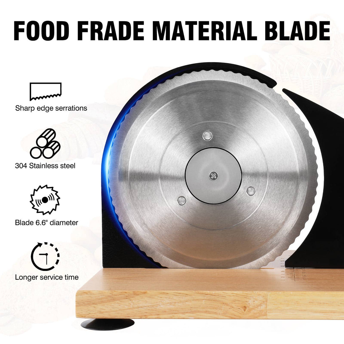 MANUALBREAD SLICER ADJ WHITE
