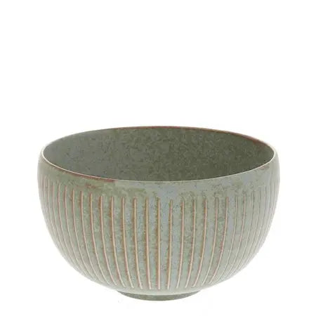 TERRA GREEN HORSETAILS BOWL 6.25"