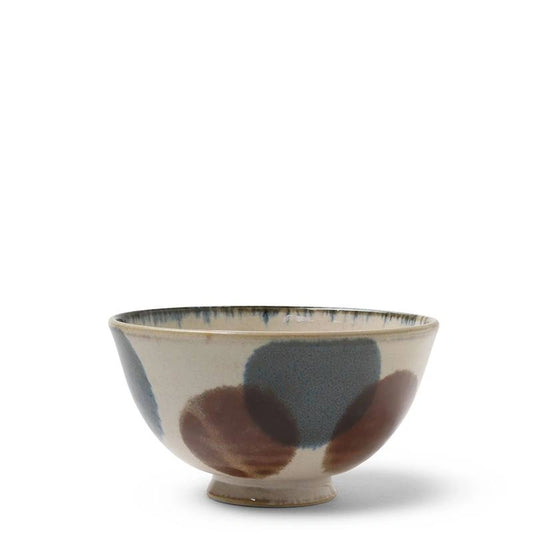 RUSTIC DOTS RICE BOWL 4.25"