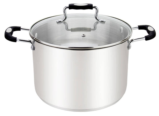 STOCKPOT WITH GLAS LID 17 QT