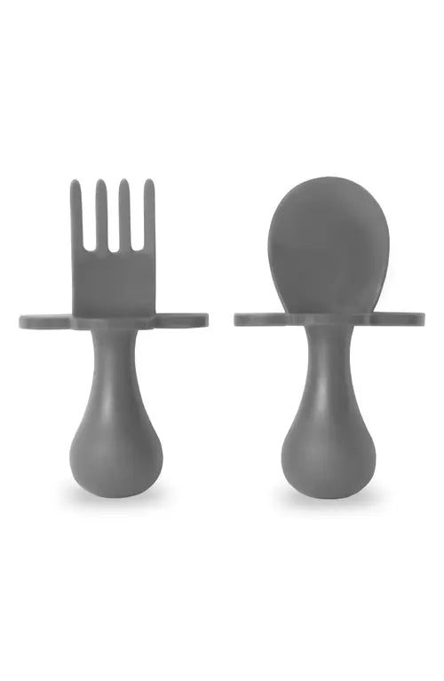 GRABEASE SPOON & FORK SET GRY