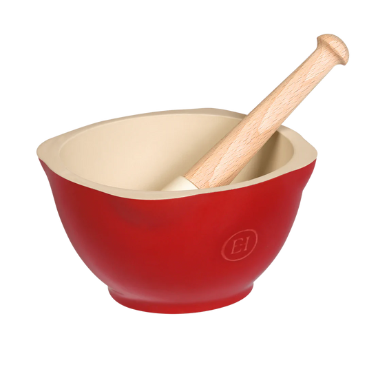 EMILE HENRY MORTAR & PESTLE BURGUNDY