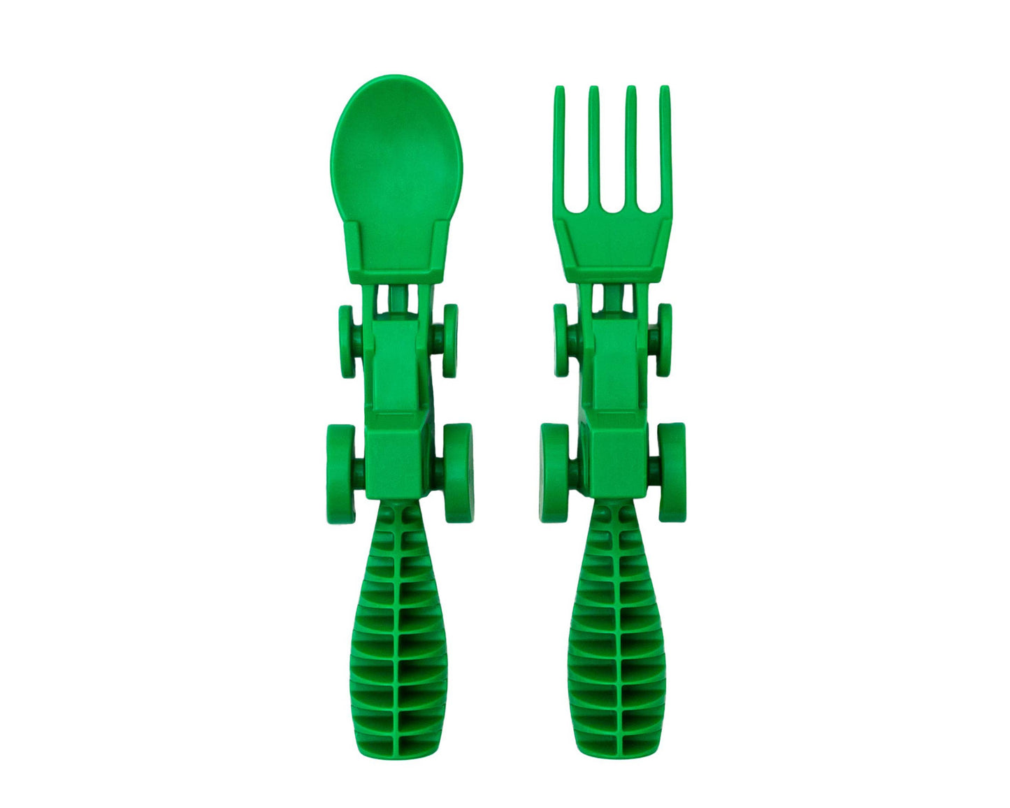 SET OF 2 TRACTOR UTENSILS: GREEN