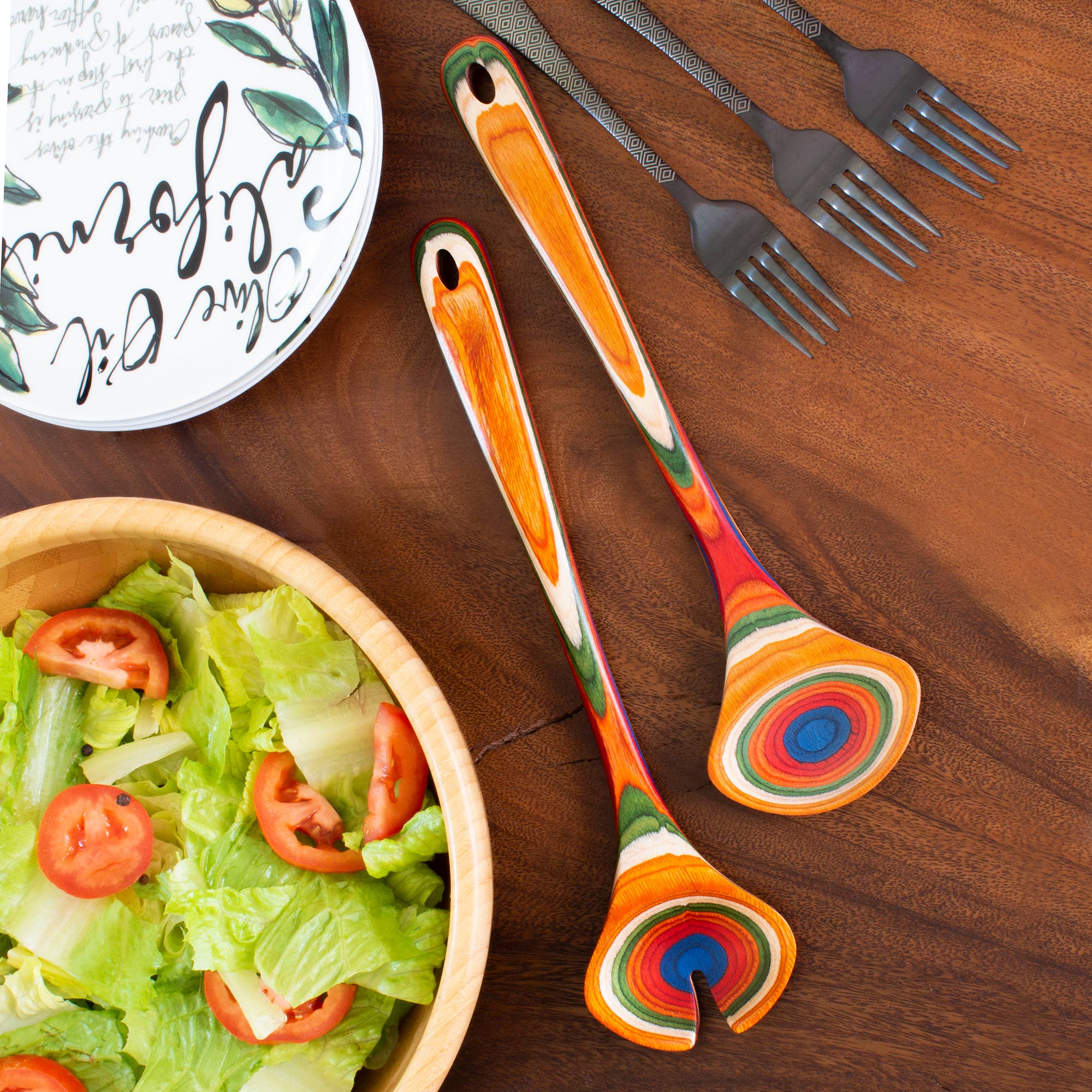 Baltique Marrakesh Collection Salad Serving Utensil Set