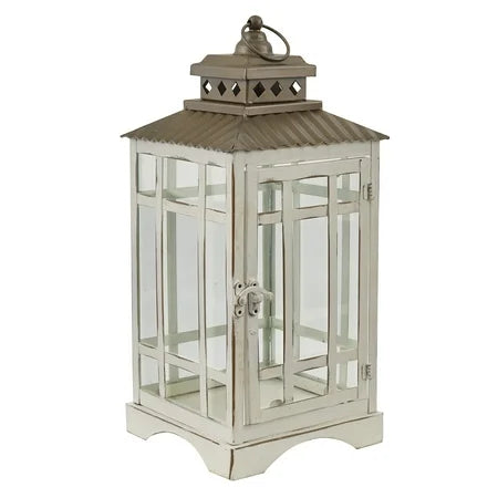 LARGE WHT LANTERN