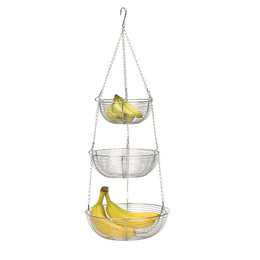 HANGING WIRE BASKETS CHROME