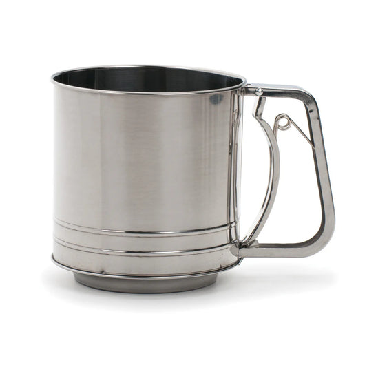 TRIPLE MESH FLOUR SIFTER 5 CUP SS