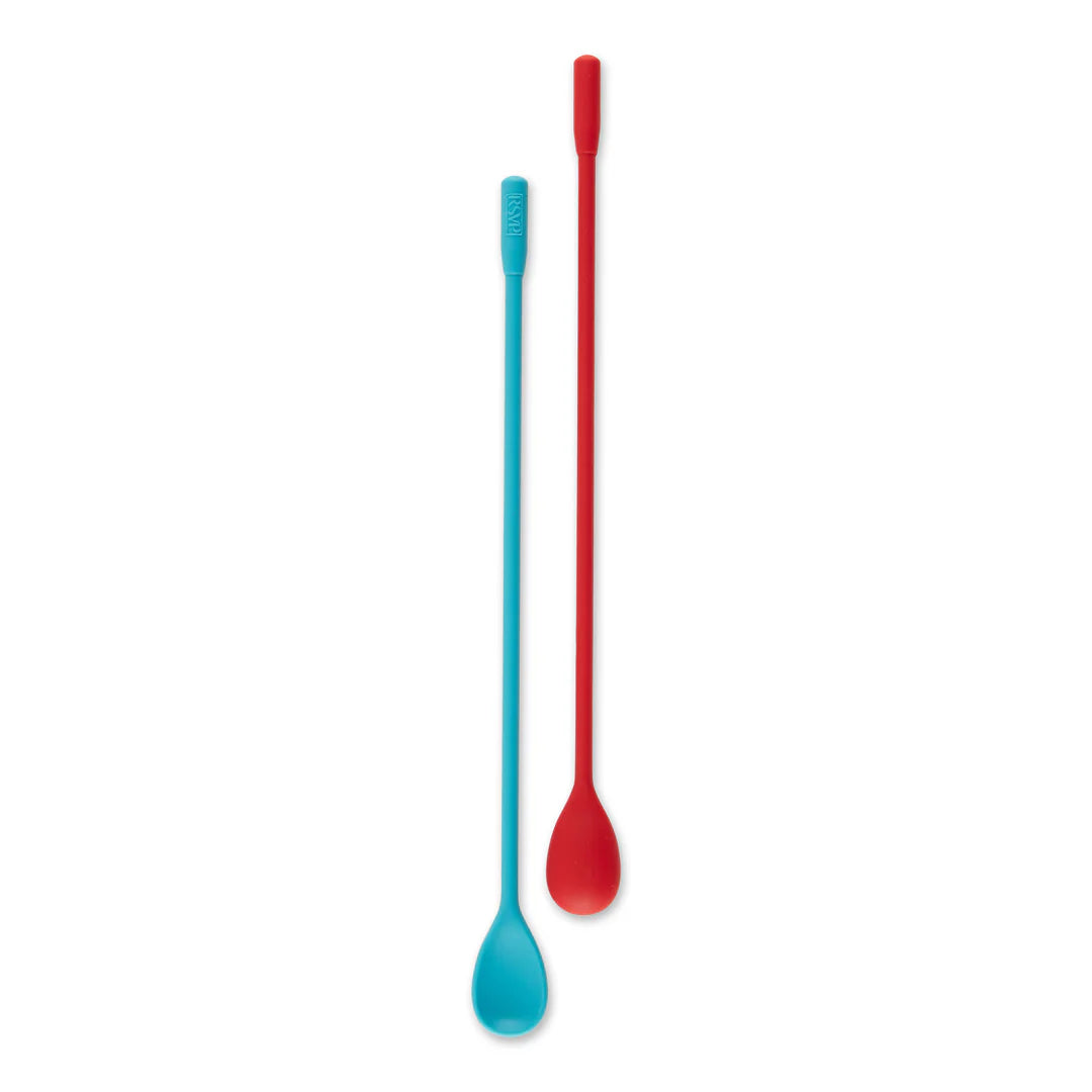 SILICONE STIR SPOONS 10" SET/2