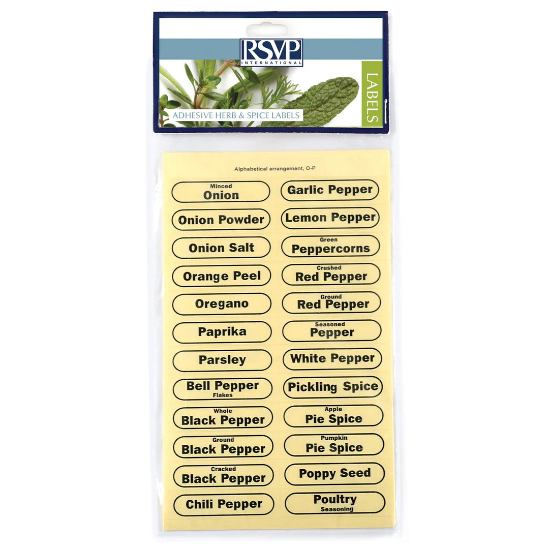 ADHESIVE HERB & SPICE LABELS – Vermont Kitchen Supply