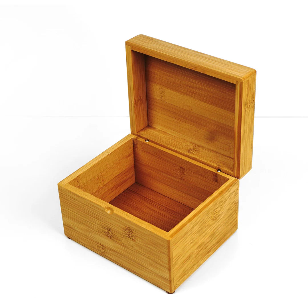 DISC.- BAMBOO RECIPE BOX