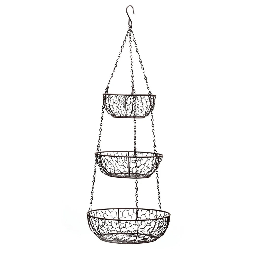 HANGING BASKETS BRONZE CHICKEN WIRE