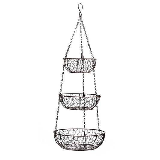 HANGING BASKETS BRONZE CHICKEN WIRE