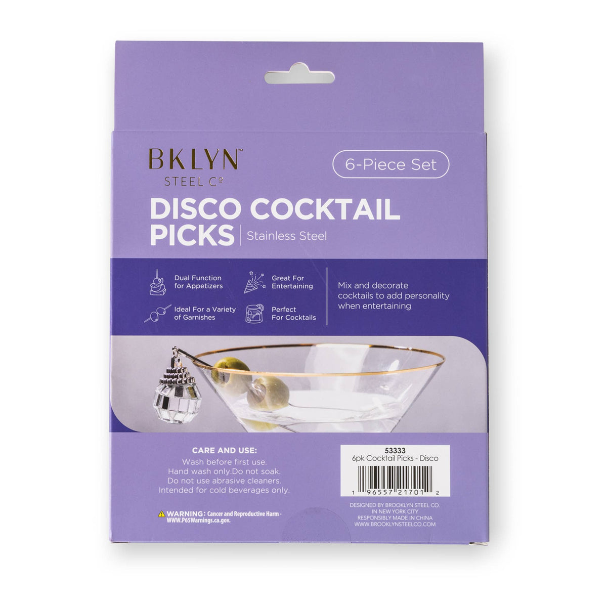6pk Cocktail Picks - Disco