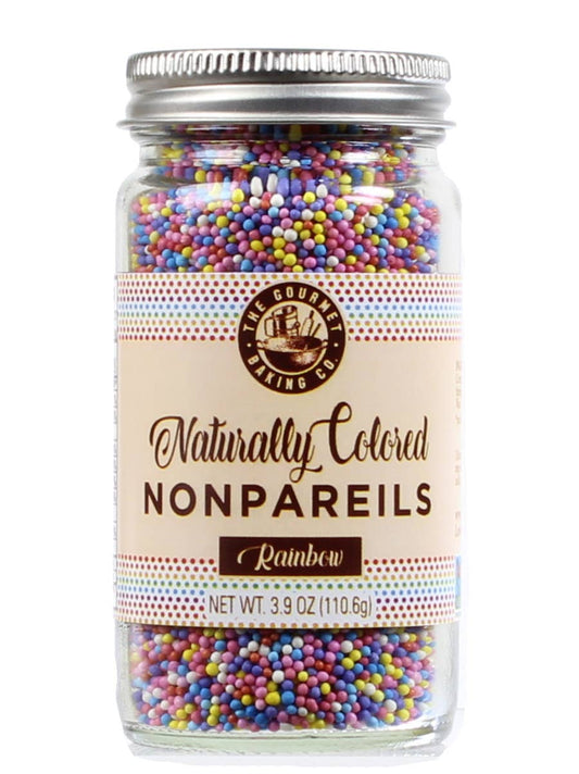 NATURALLY COLORED RAINBOW NONPAREILS 3.9 OZ.