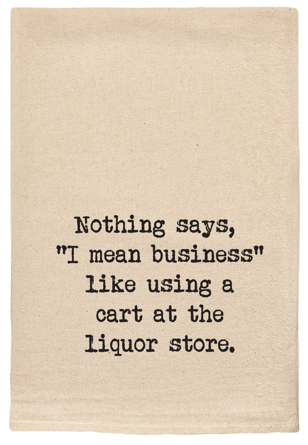 FUNNY TOWEL LIQUOR STORE CART