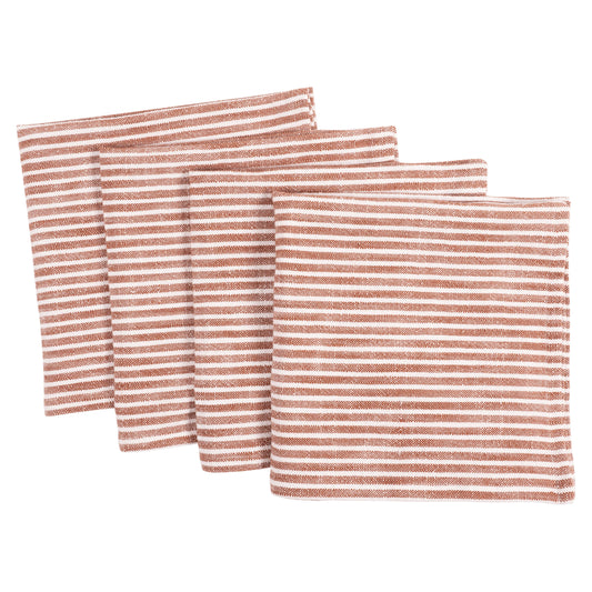KAF HOME MONACO SLUBBED COTTON DINNER NAPKINS - SET OF 4: SIERRA