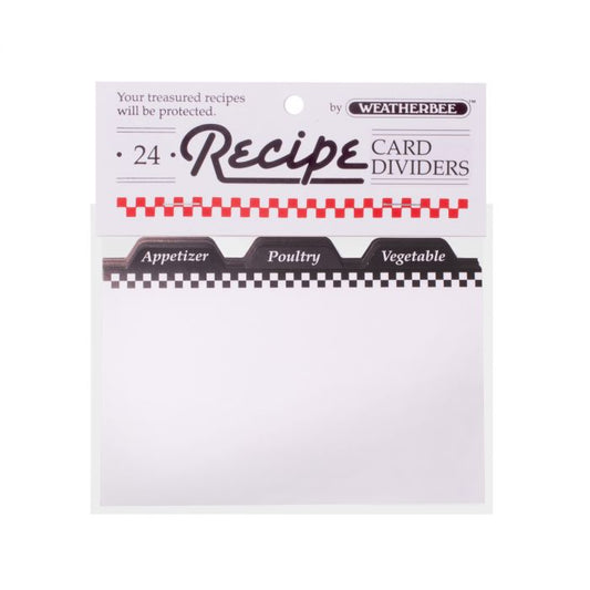 RECIPE CARD DIVIDERS 3"x5" 24 PK