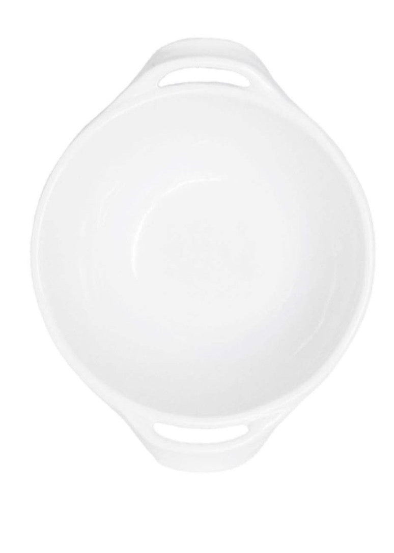 MINI HANDLED BOWL 4.75" BIANCO