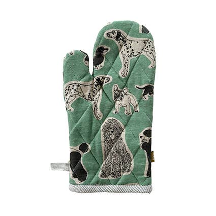 OVEN GLOVE DOG PRINT