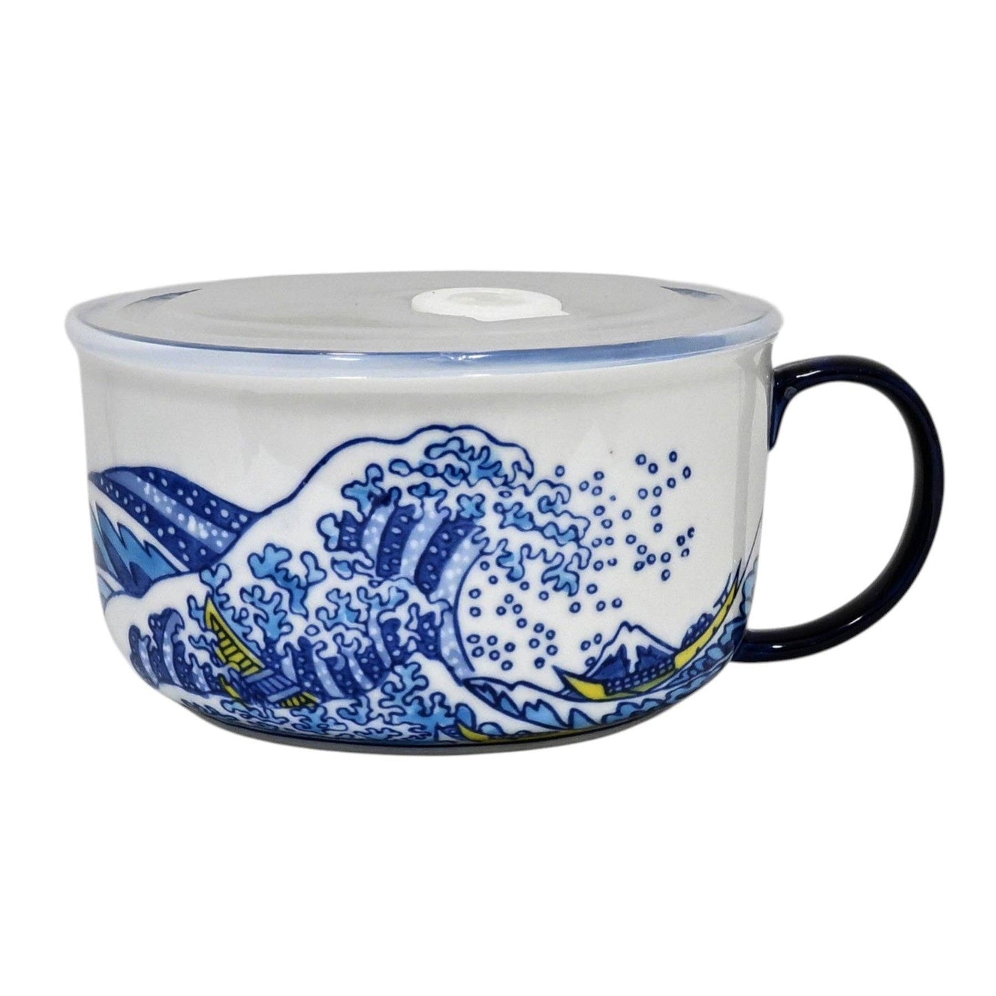 Great Wave Design Microwavable Bowl