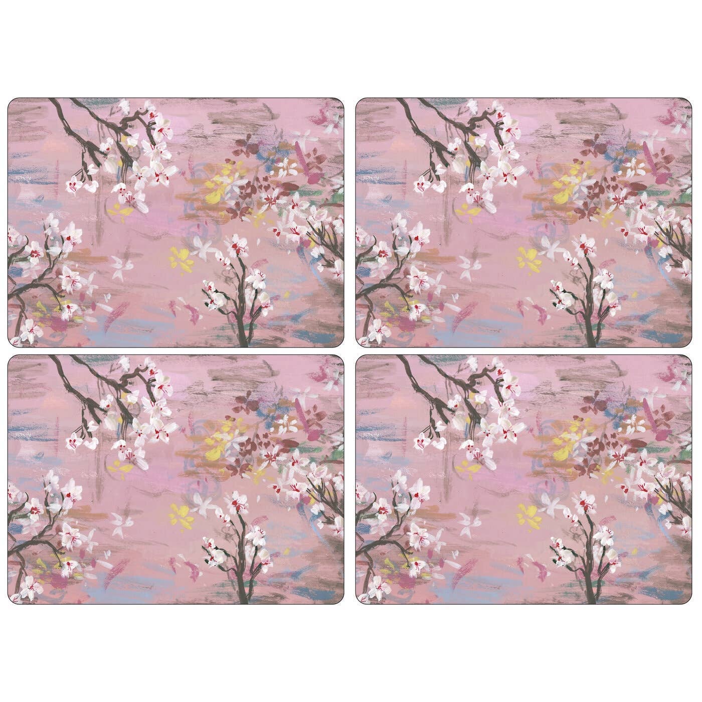 PIMPERNEL EMERGING PLACEMATS SET OF 4: MDF, CORK BACKED / EMERGING
