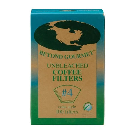 UNBLEACHED CONE COFFEE FILTERS #4 100 CT