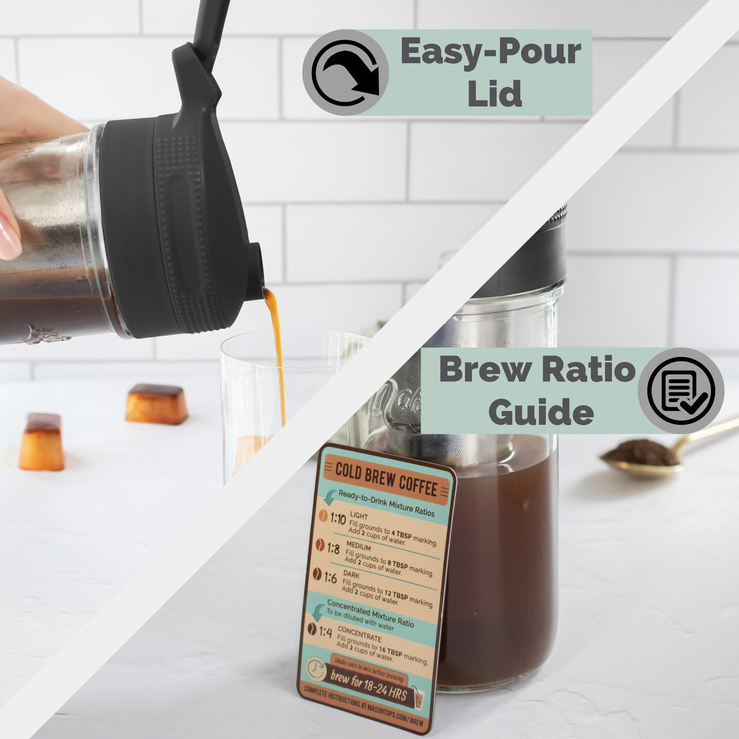 MASON JAR COLD BREW COFFEE KIT