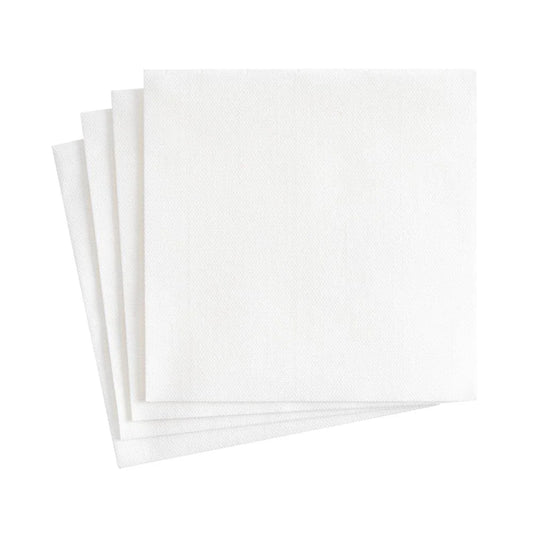 COCKTAIL NAPKINS LINEN WHITE