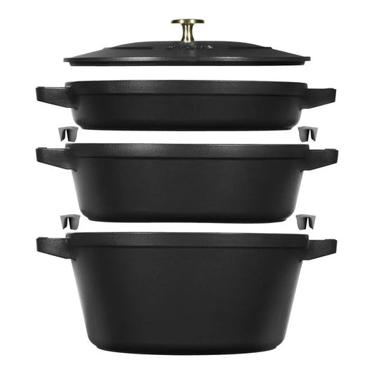 STAUB STACKABLE 4PC SET BLACK