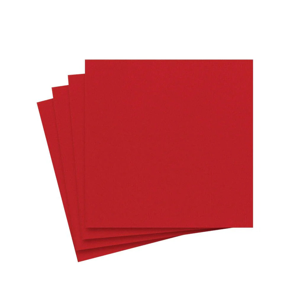 PAPER COCKTAIL NAPKIN RED 15 CT